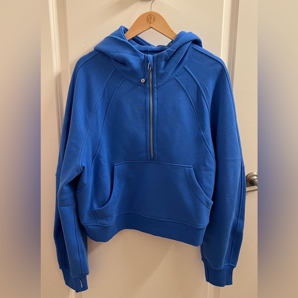 SOLD - NWOT Scuba Oversized Half Zip Hoodie (Pipe Dream Blue)